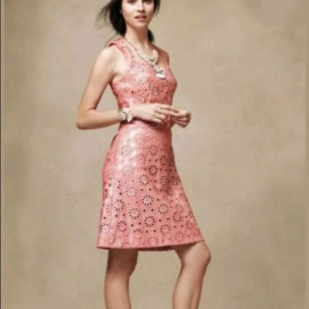Anthropologie Marve Eyelet Dress